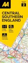 AA Road Map Central Southern England