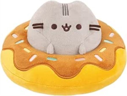 PUSHEEN IN A CHOCOLATE DONUT