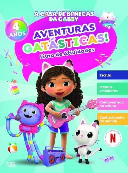A Casa de Bonecas da Gabby: Aventuras Gatásticas!: Livro de Atividades: 4 Anos