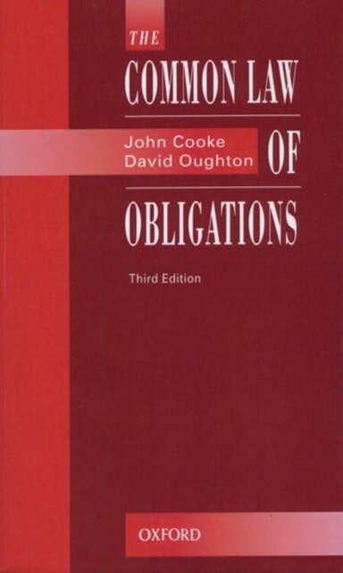 The Common Law of Obligations