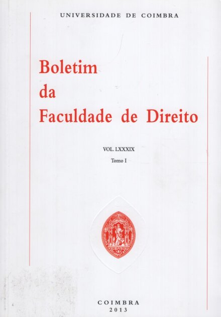 Boletim Fac.Direito Vol.LXXXIX I