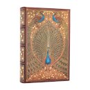 2026 Hafiz's Peacocks (Sangorski & Sutcliffe) Mini 12-month Day-at-a-Time Hardcover Flexi Dayplanner 2026 (Elastic Band Closure)