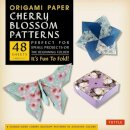 Origami Paper- Cherry Blossom Patterns Large 8 1/4" 48 sh