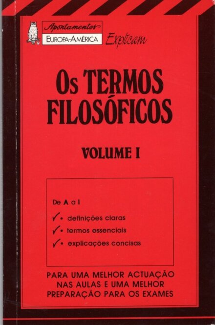 Apont.Os Termos Filosoficos Vol.I