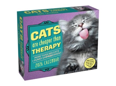 Cats Are Cheaper Than Therapy 2026 Day-to-Day Calendar