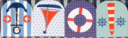 Pocket Note Set of 4 Mini-pads: Maritime