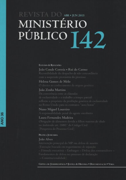 Revista Do Ministerio Publico 134