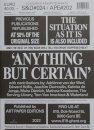 Anything But Certain