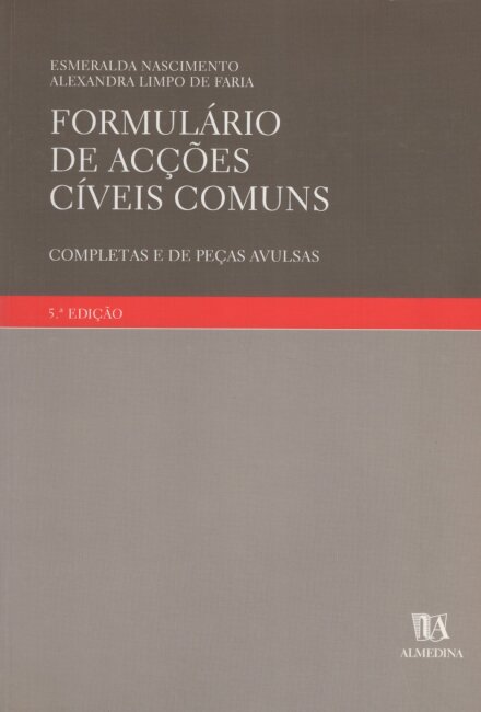 Formulário de Acções Cíveis Comuns - Completas e de Peças Avulsas