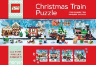LEGO Christmas Train Puzzle : Four Connecting 100-Piece Puzzles
