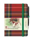 Waverley Tartan Cloth Commonplace Notebooks: Royal Stewart Tartan Cloth Mini Notebook with Pen