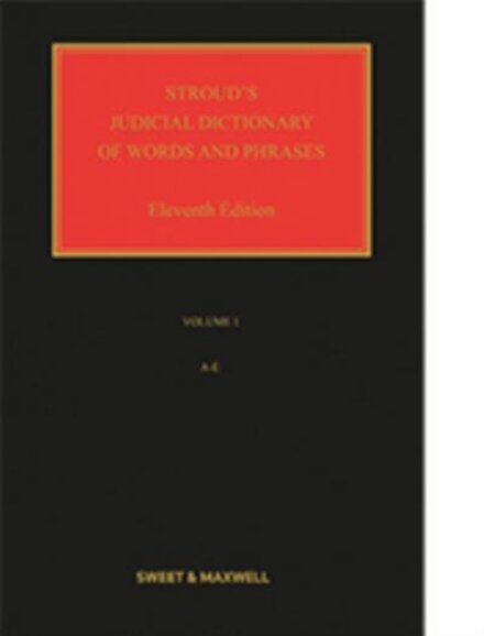 Stroud's Judicial Dictionary of Words and Phrases