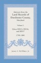 Abstracts from the Land Records of Dorchester County, Maryland, Volume L
