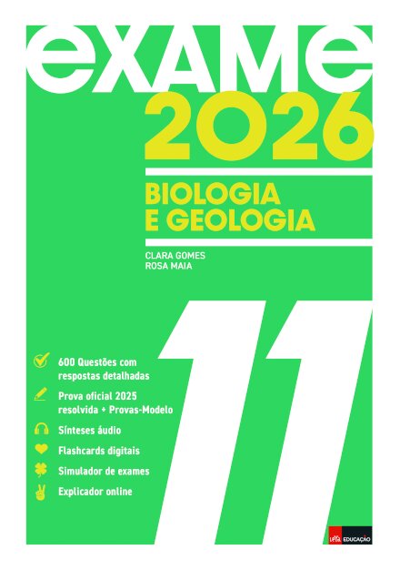 EXAME 2026 Biologia e Geologia 11