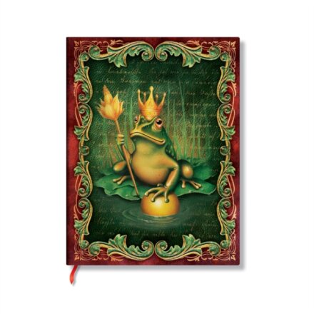 The Brothers Grimm, Frog Prince (Fairy Tale Collection) Midi Unlined Hardback Journal (Elastic Band Closure)