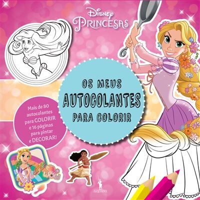 Os meus autocolantes para colorir: Princesas