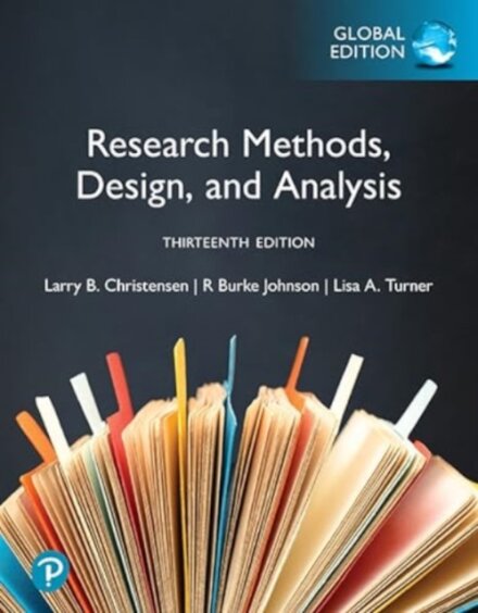 Research Methods, Design, and Analysis, Global Edition