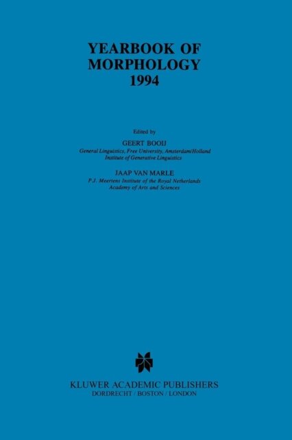 Yearbook of Morphology 1994